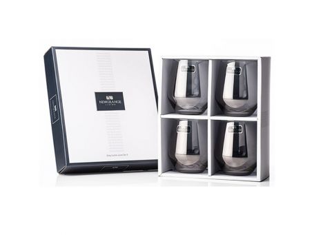 Newgrange Living Grey Lustre Juice Glasses Set Of