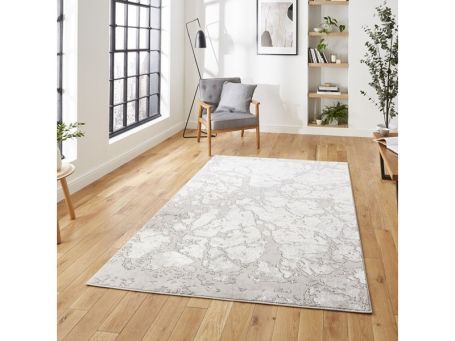 Apollo 2677 Grey and Ivory Abstract Rug