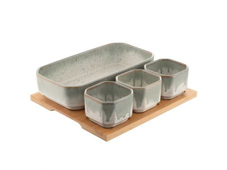 Tivoli Serving Set Bamboo Board
