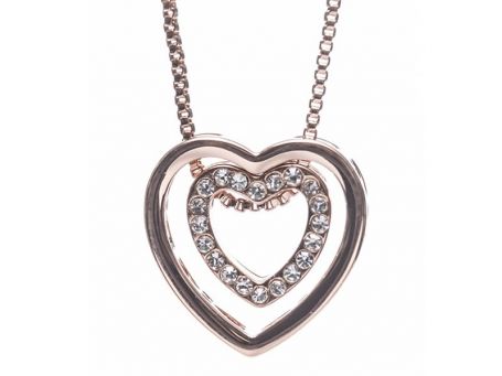 Newgrange Living Rose Gold Heart Intertwined Neckl