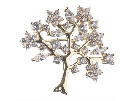 Newgrange Living Gold Tree Of Life Brooch