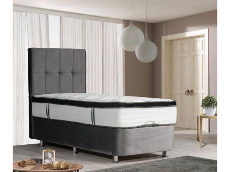 Lara Gas Lift Bed - Grey