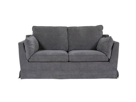 Ali 2 Seater Charcoal Fabric Sofa