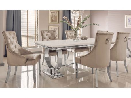Arianna 2M Dining Table + 6 Belvedere Chairs