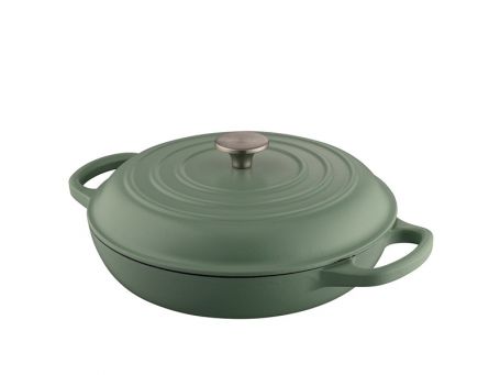 Cast Iron Covered Shallow Dish