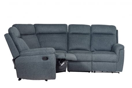 Bowie Corner Group Manual Recliner (4pcs) - Azul