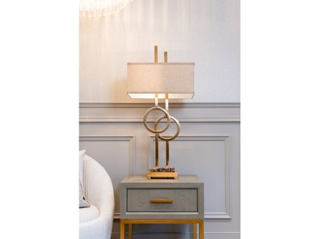 Katie Bleu Cassie Table Lamp & Shade