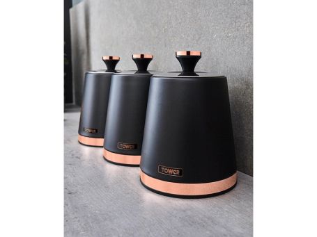 Cavaletto Set Of 3 Canisters
