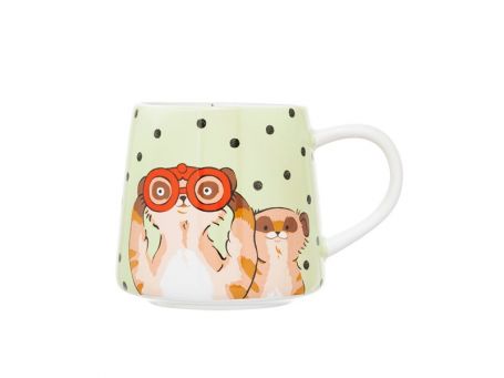 Cath Kidston Meerkats Green Billie Mug