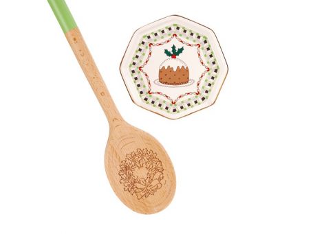 Cath Kidston Wreath Spoon & Rest Set