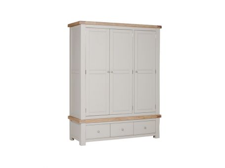 VIDA Doune Wardrobe 3 Door - Taupe