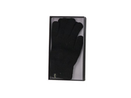 Eq For Men Ribbed Knitted Gloves Black