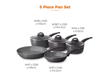 Cerastone Forged 5 Piece Pan