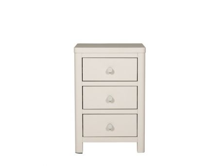 Freya Natural Bedside Table 3 Drawer