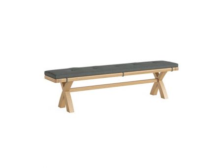 Normandy Cushion Cross Bench - Charcoal