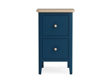 Marlow Navy Narrow Bedside