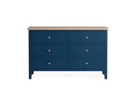 Marlow Navy Chest 6 Drawers