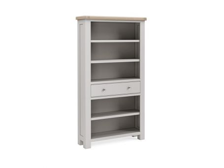 Salcombe Light Grey Large Bookcase