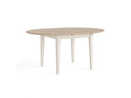 Marlow Round Ext Dining Table Coconut Milk