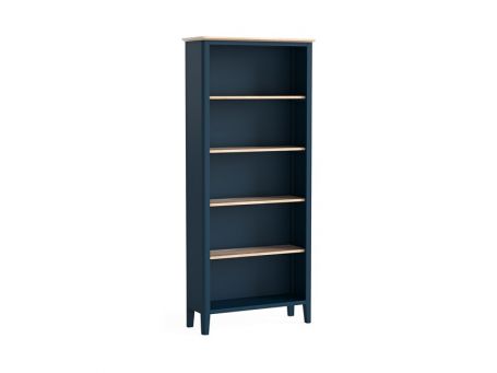 Marlow Navy Large Bookcase