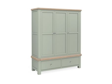 Salcombe Sage Triple Wardrobe