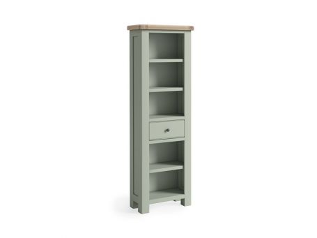 Salcombe Sage Slim Bookcase