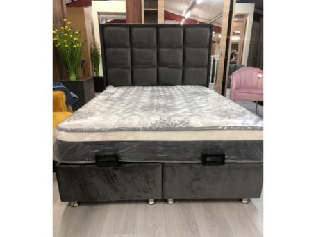 Hollywood Gas Lift Bed - Charcoal