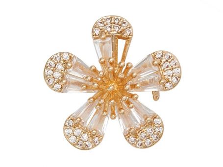 Indulgence Gold Flower Brooch