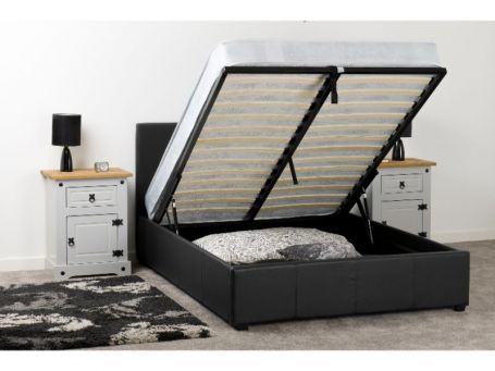 Prado Plus Storage Bed - Black