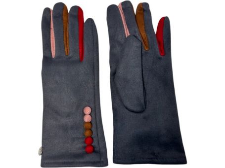 Colourful Fingers Boxed Gloves Grey