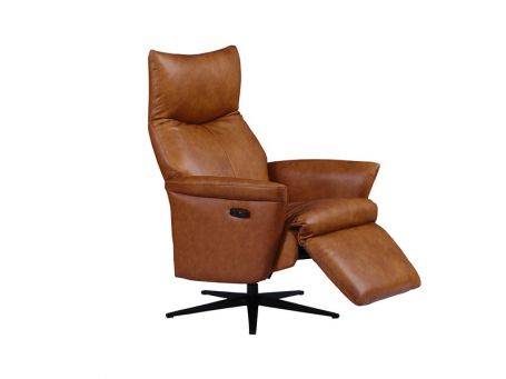 Leandro Electric Recliner Accent Chair Tan