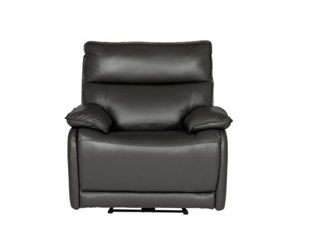 Lugo 1 Seater Electric Recliner Dark Grey Armchair