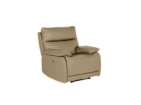 Lugo 1 Seater Electric Recliner - Latte