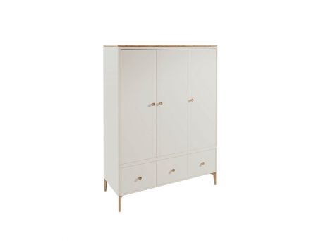 Marlow 3 Door Wardrobe-Cashmere Oak