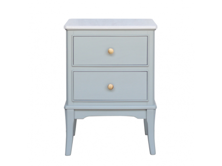 Monroe 2 Dr Accent Table With Marble Sage Top