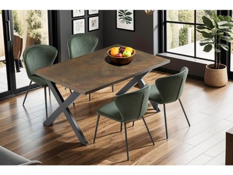 Nate Dining Table 1400 Smoked Oak