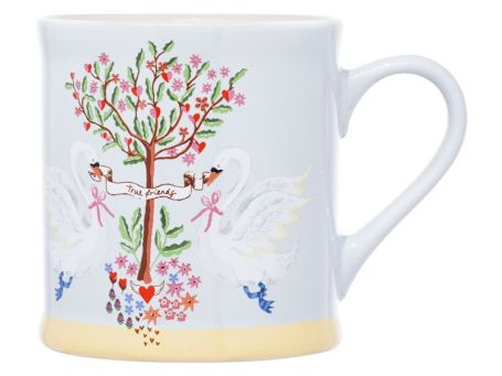 Cath Kidston Oh My Heart Swans Mollie Mug