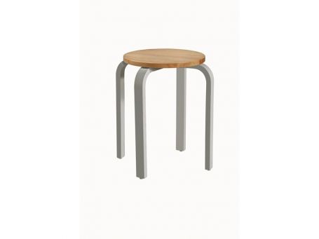 Olive Natural Stool Grey And Oak