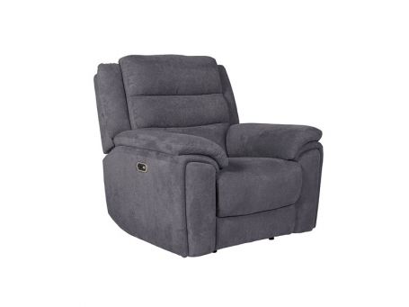 Reese 1 Seater Electric Recliner Dark Grey Armchai