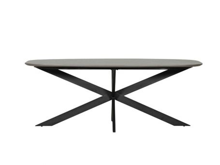 VIDA Sadia Dining Table Oval 2000mm - Smoke