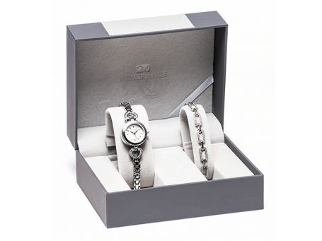 Newgrange Living Silver Watch & Bracelet Set