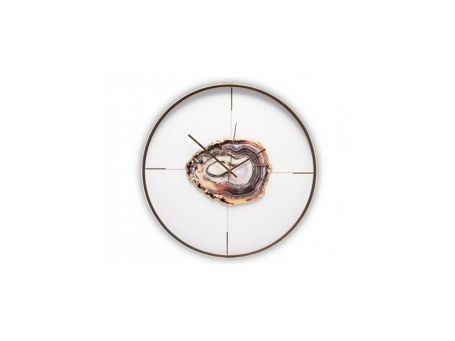 Newgrange Living Wall Clock with Agate Centre