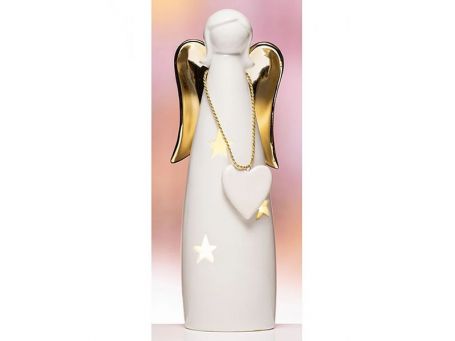 Newgrange Living Ceramic Angle with LED Heart