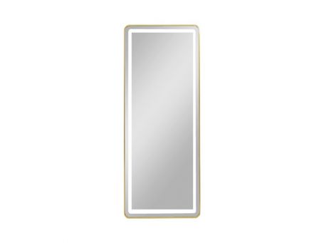 Modena LED Cheval Gold Wall Mirror