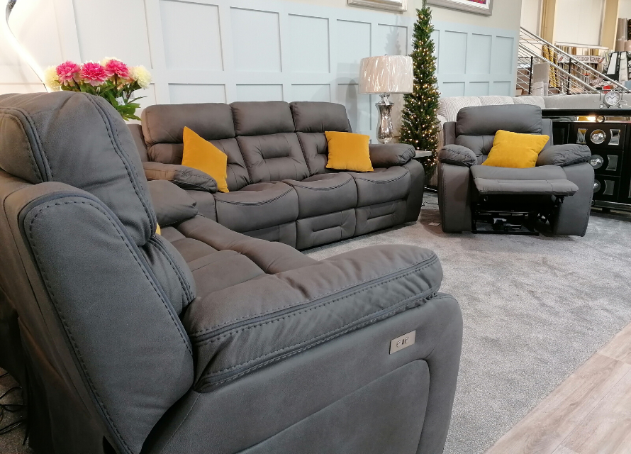 Endurance 3 Seater Electric Recliner - Dark Grey