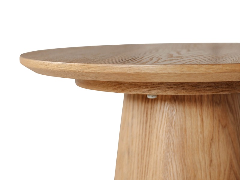 Hailey Lamp Table Round -Brown
