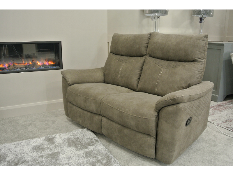 Hunter 3 Seater Recliner - Stone