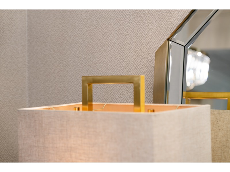 Katie Bleu Detta Table Lamp & Shade