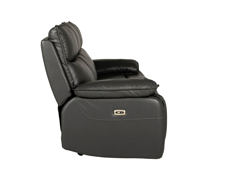 Lugo 2 Seater Electric Recliner - Dark Grey