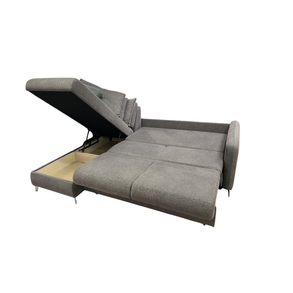 Ravit Corner Sofa Bed - Grey